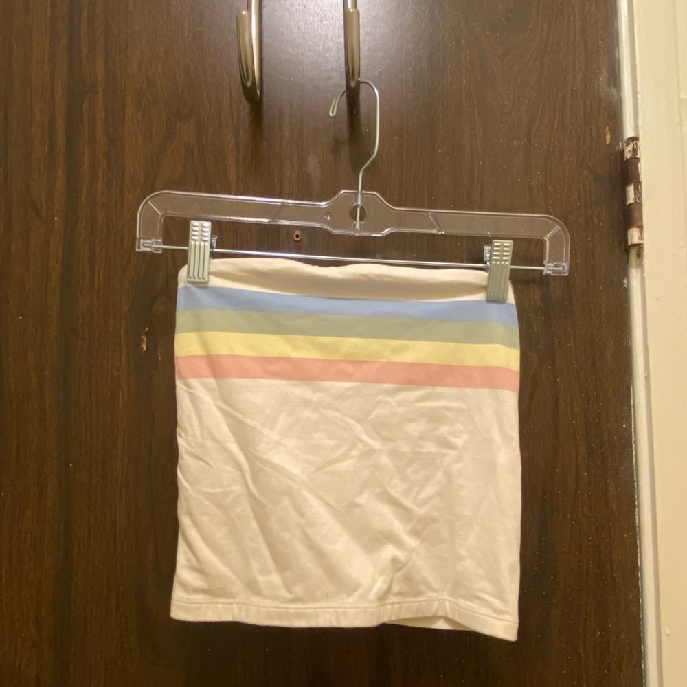 American Eagle Rainbow Striped Tube Top
